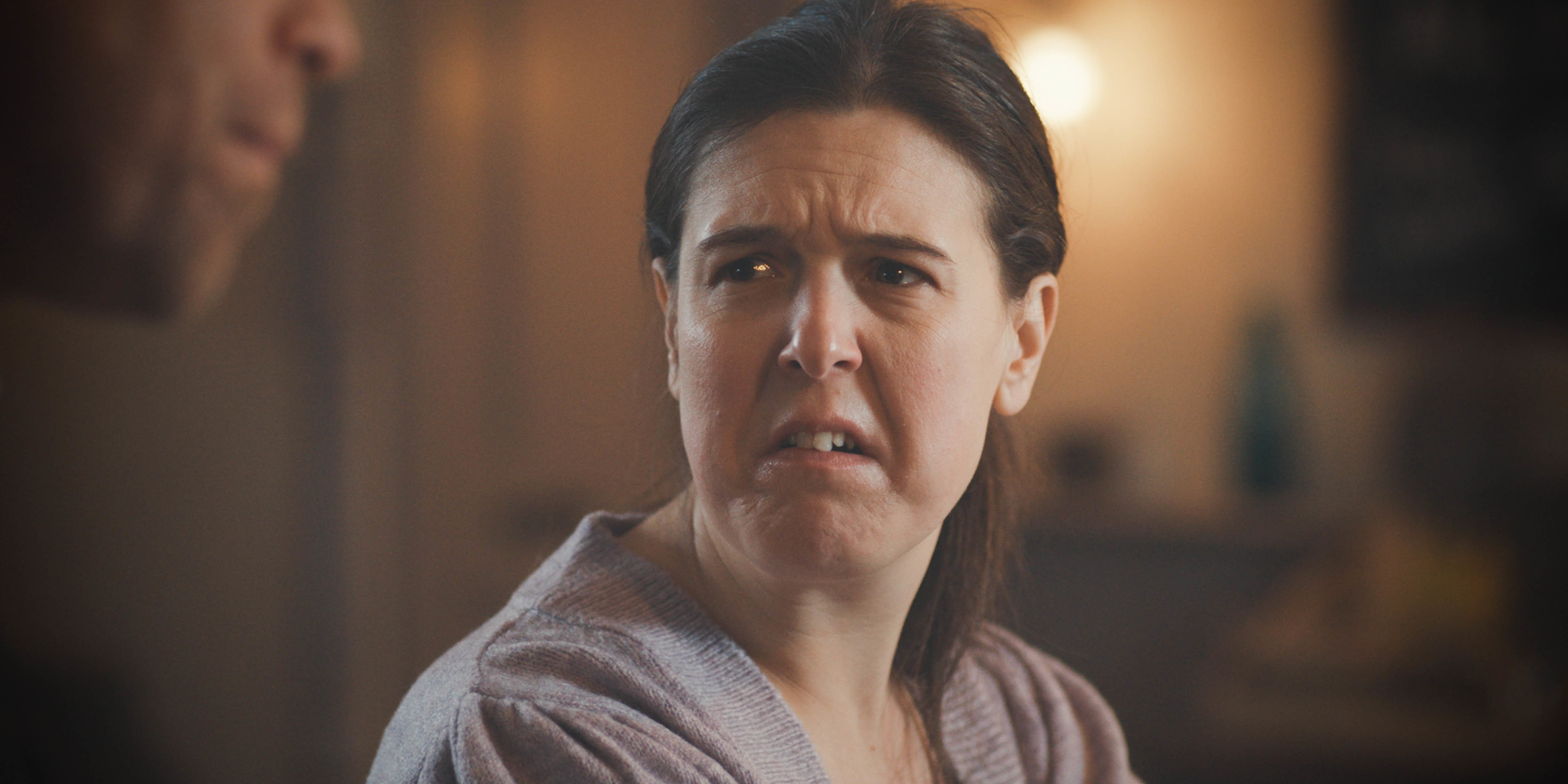 Paula is deeply upset by Dylan's accustations.