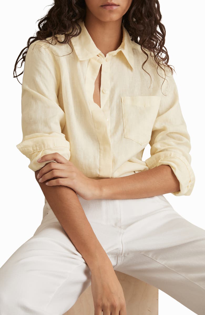 Belle Linen Button-Up Shirt