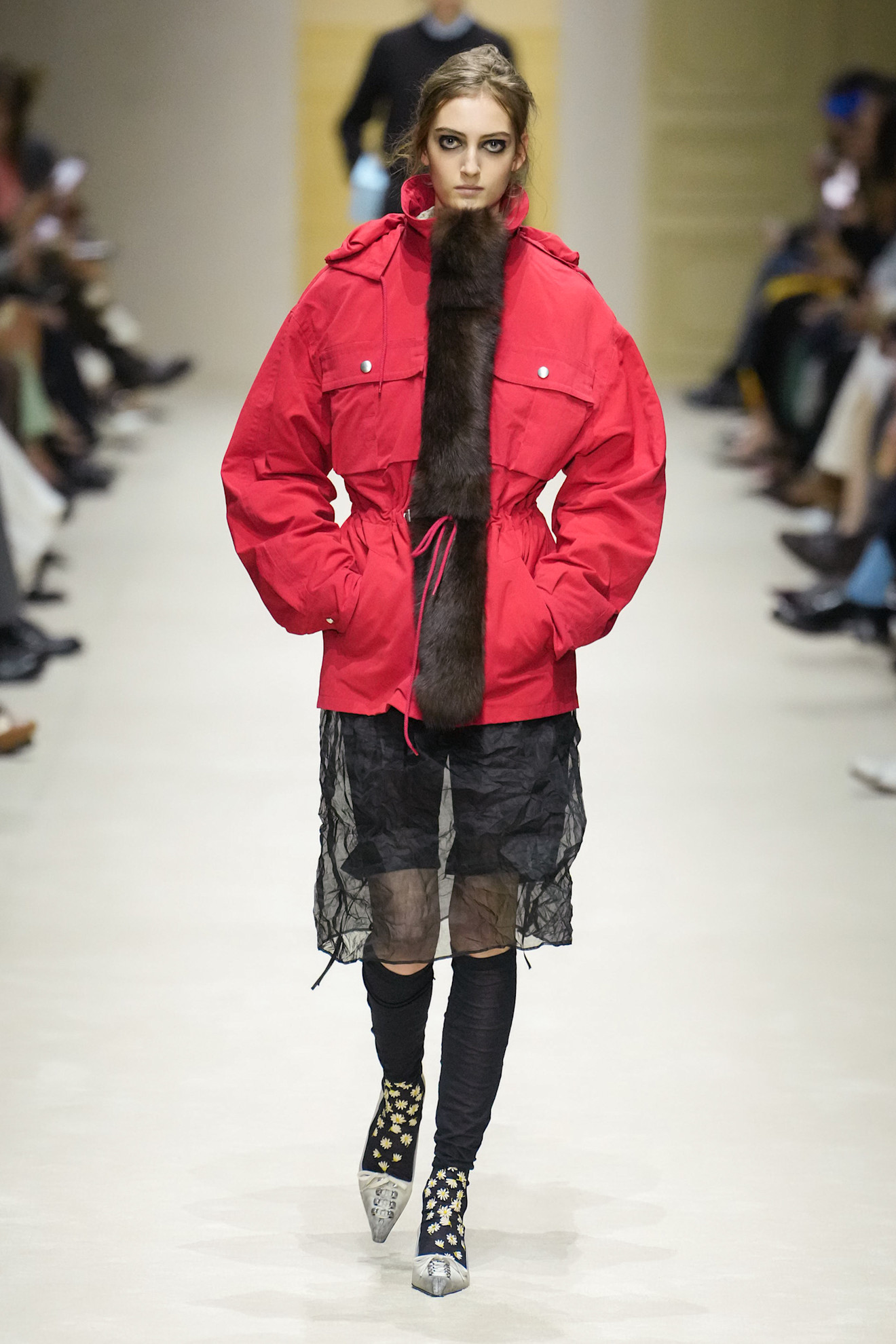 A runway look from the Prada Fall 2026 collection