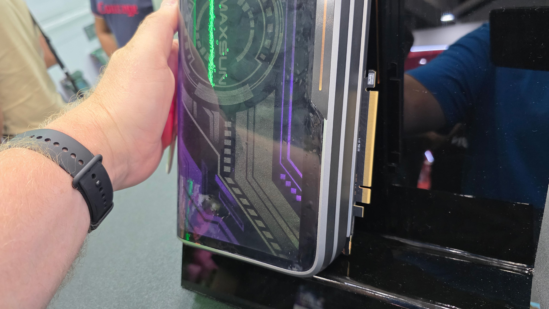 Maxsun concept RTX 50 series liquid-cooled graphics card