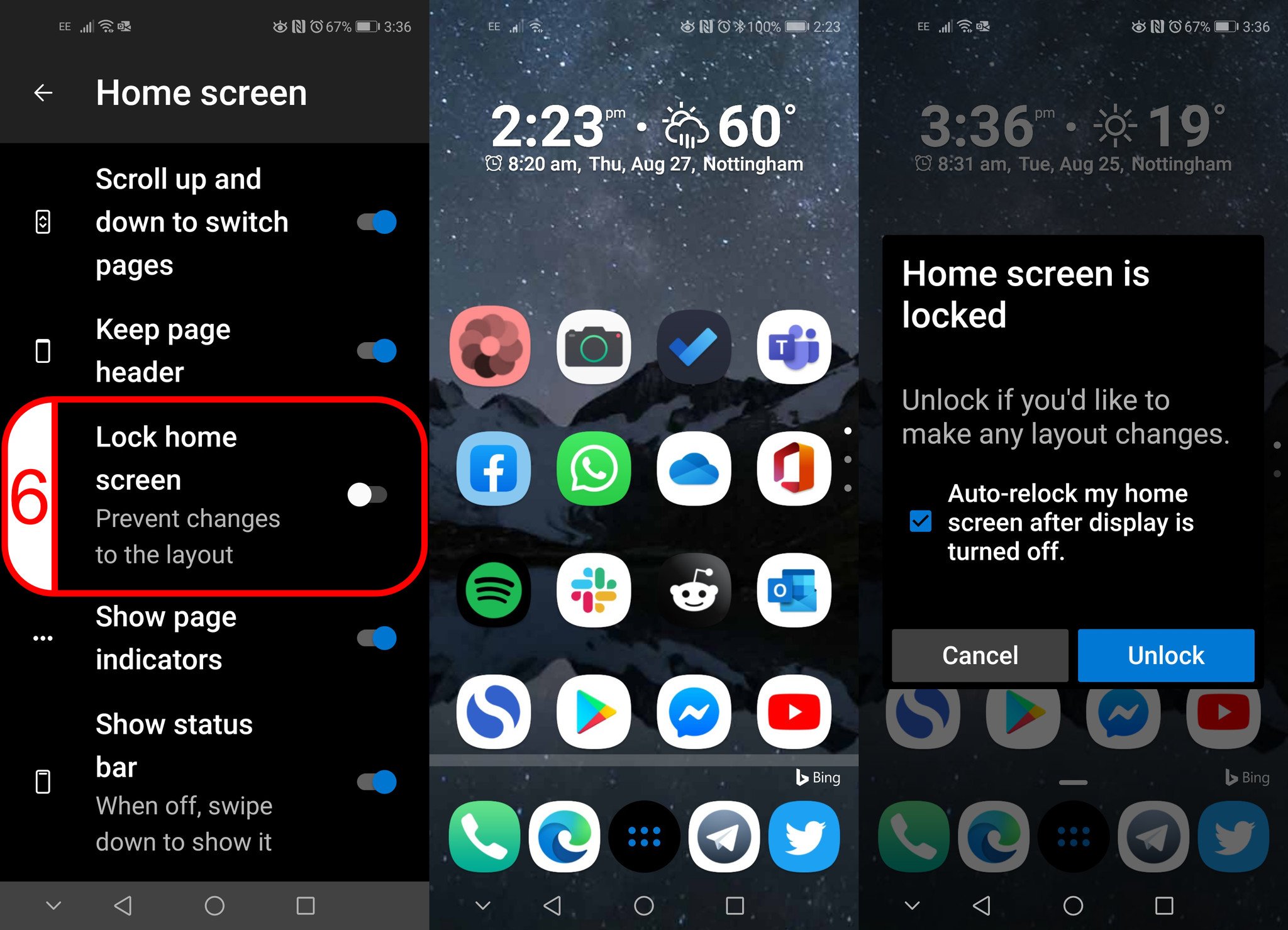 How To Lock Your Home Screen Layout On Microsoft Launcher Windows Central