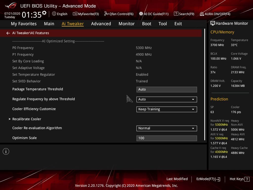 Asus ROG Strix Z490-E BIOS
