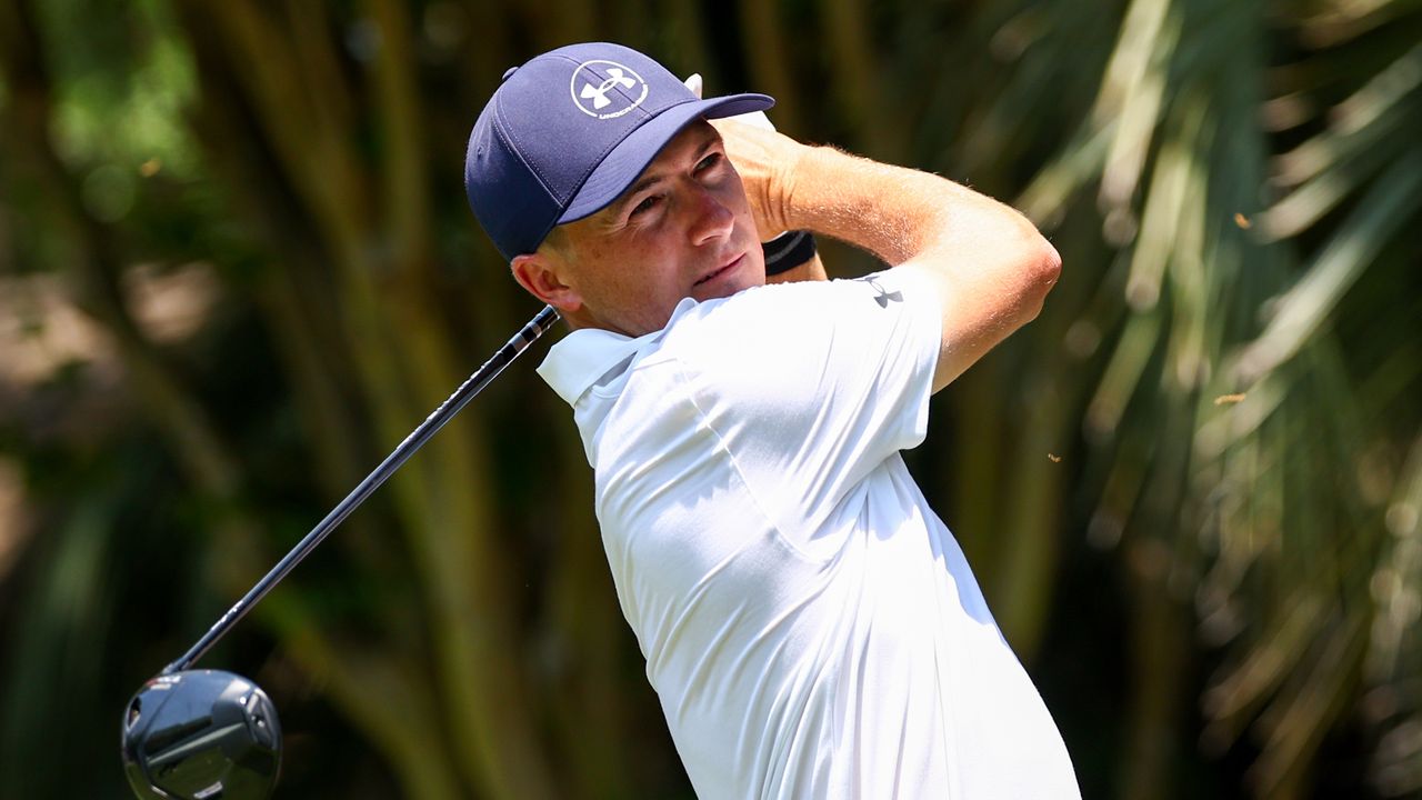 Jordan Spieth takes a shot at the RBC Heritage