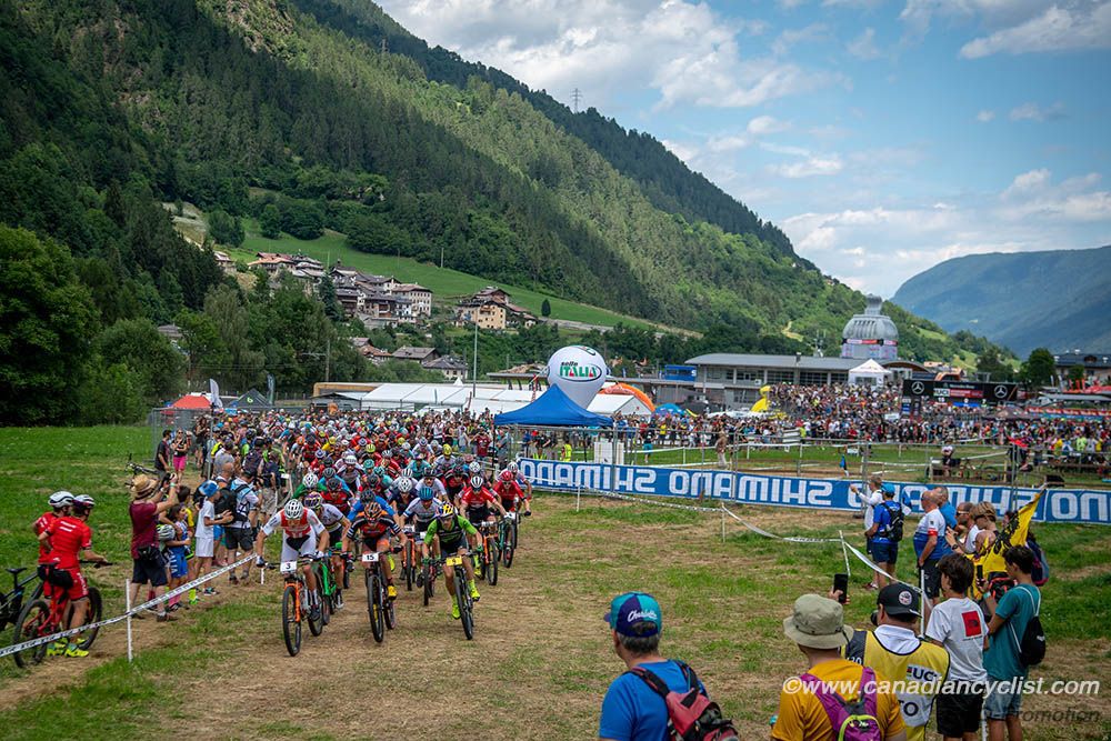Start of the men's race