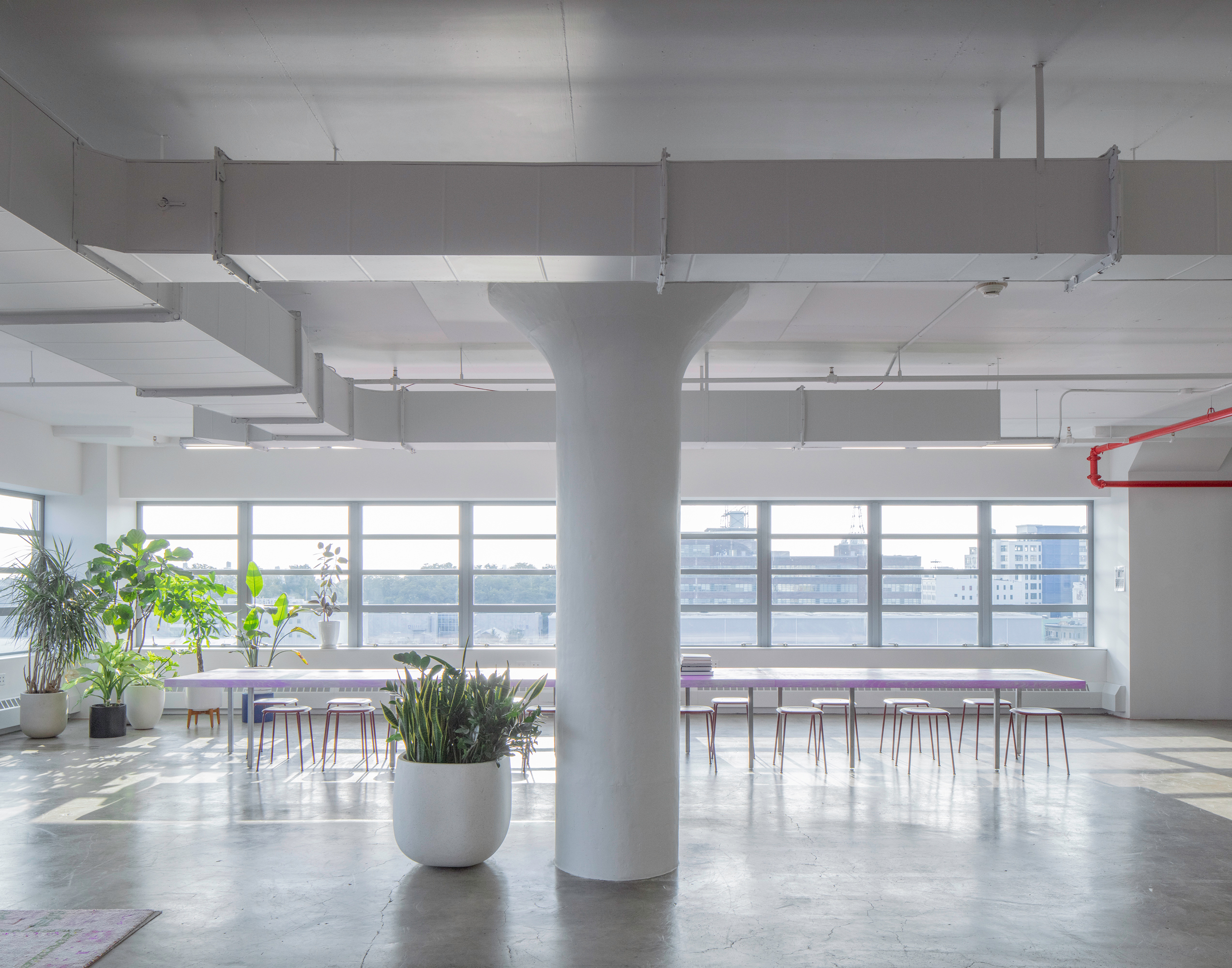 Open plan office space