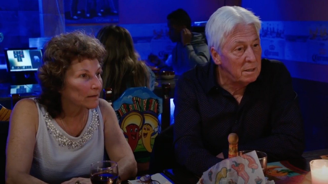 Ron and Betty at dinner with Brandon