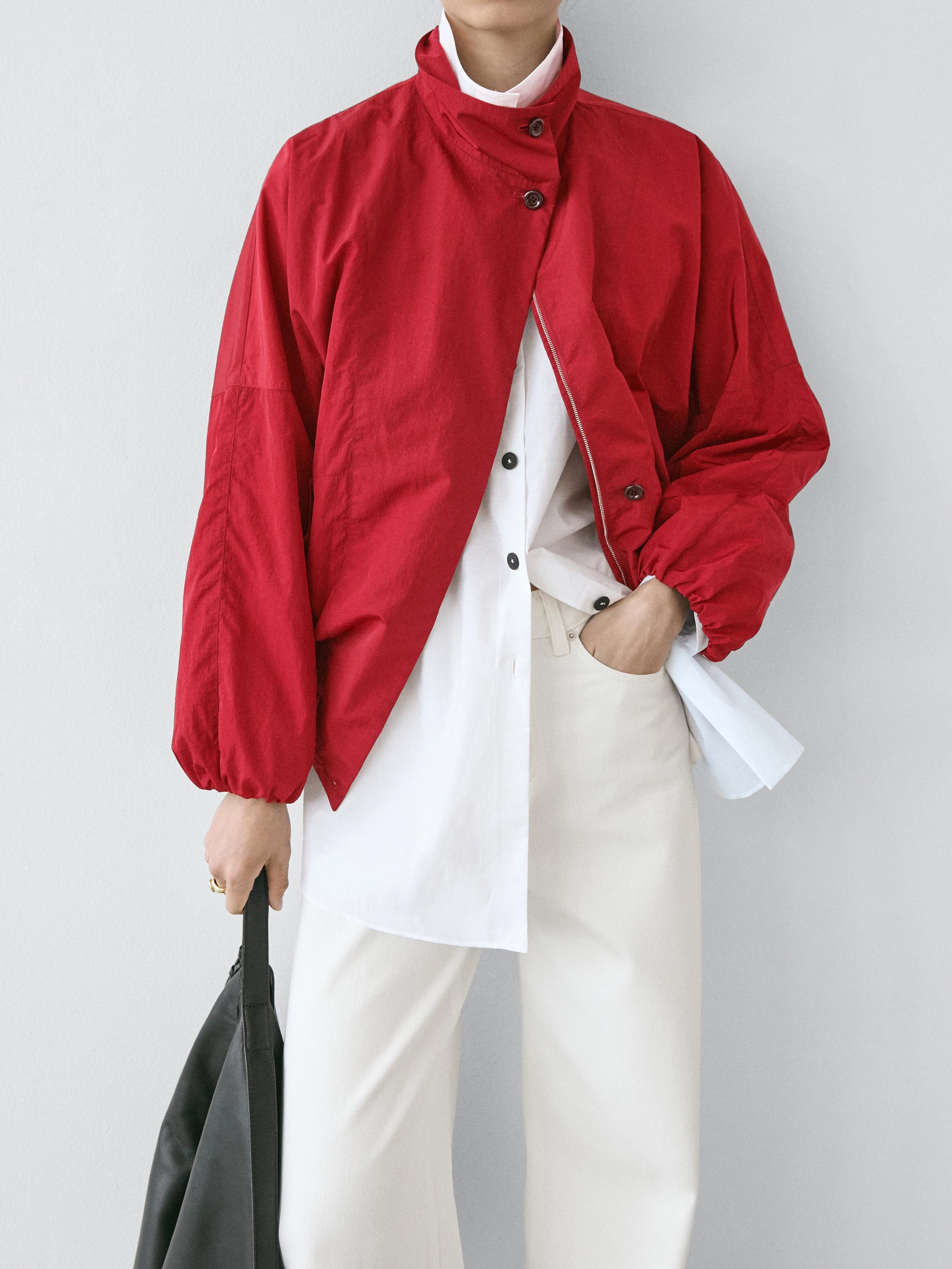 Massimo Dutti, High Neck Bomber Puff Jacket