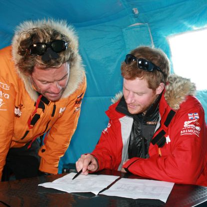 Dominic West and Prince Harry