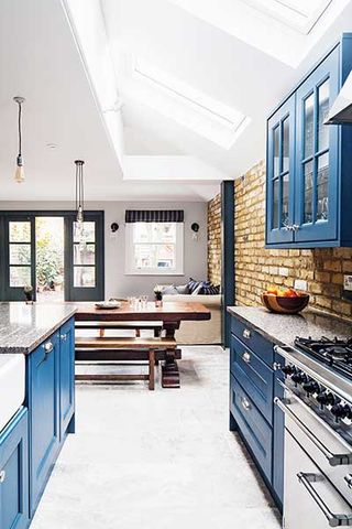 industrial kitchen extension heritage blue units