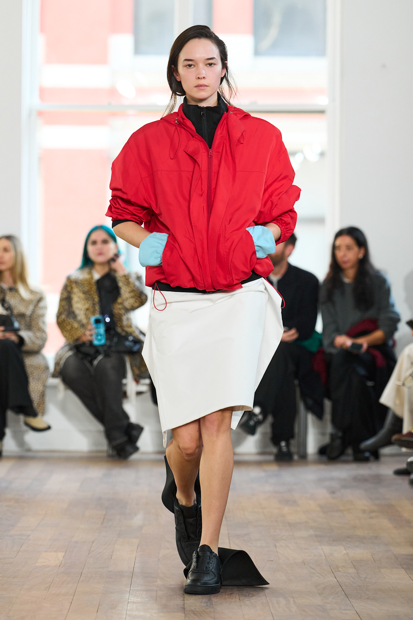 A model walks the Lii fall/winter 2026 runway.