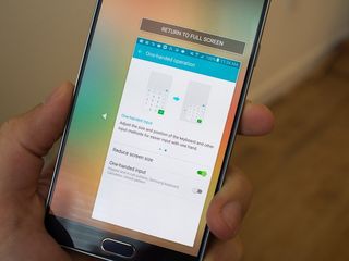 Note 5 one-handed operation modes