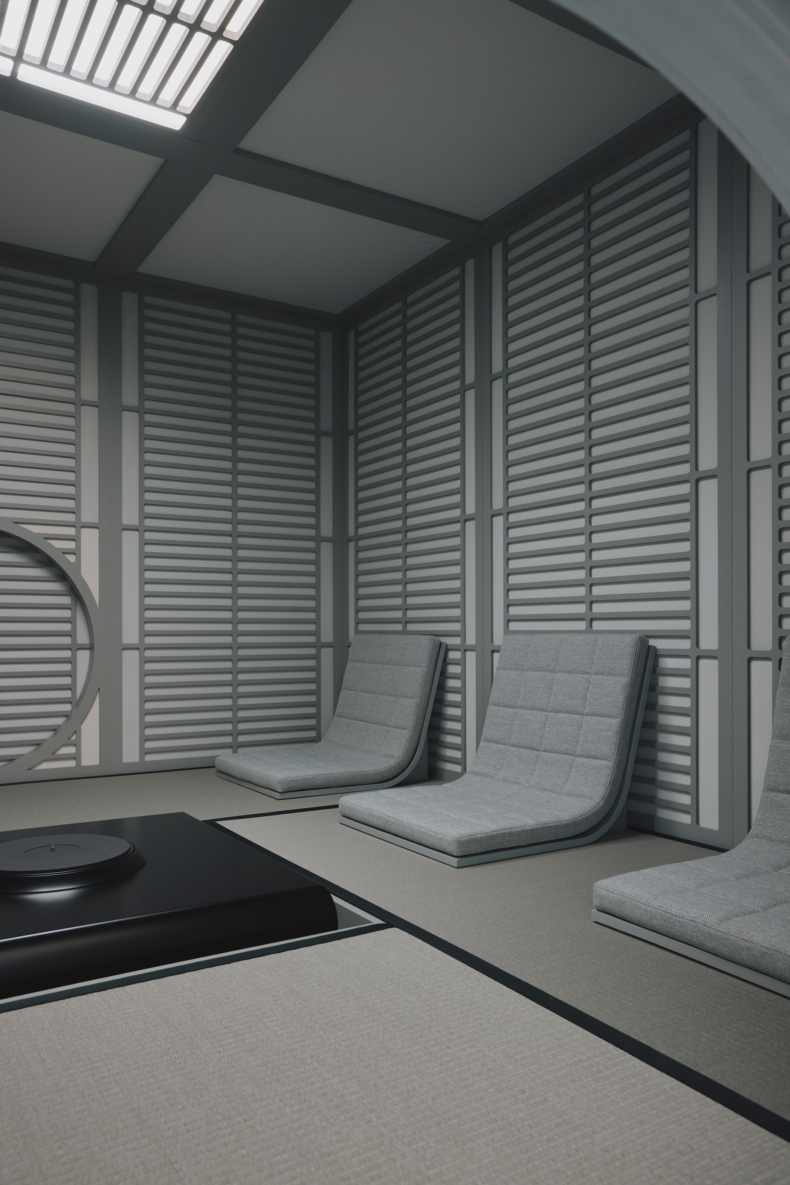 Karimoku sound ceremony furniture by Devon Turnbull