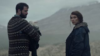 Noomi Rapace and Hilmir Snær Guðnason in Lamb