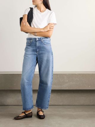 Miro Mid-Rise Barrel-Leg Recycled Jeans