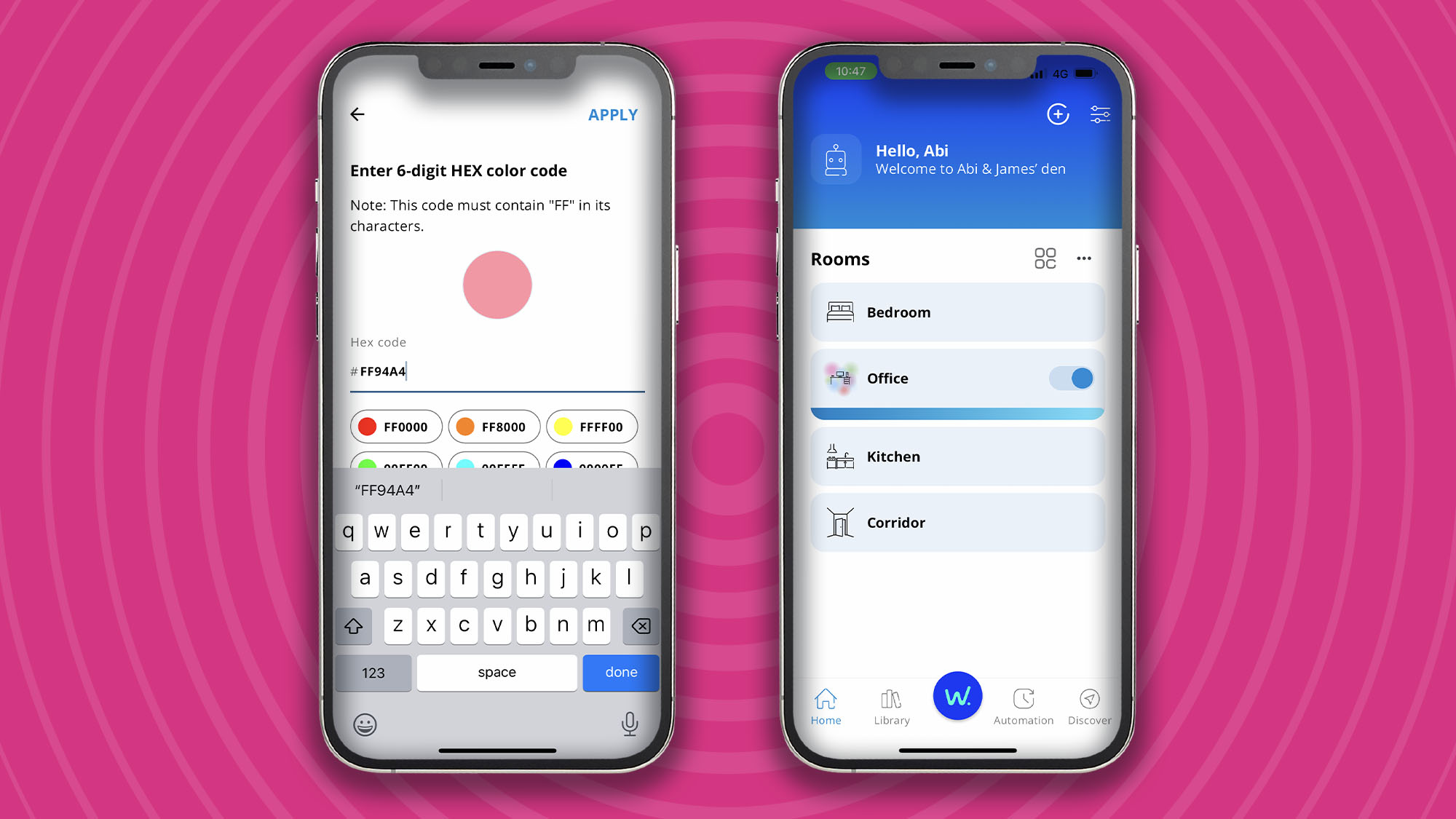 Setting up WiZ Gradient Floor Lamp in the WiZ app