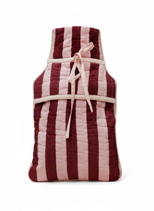 Hot Water Bottle Cover - Pink Stripe