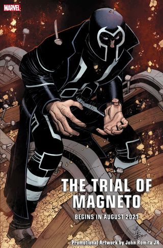 'Trial of Magneto' teaser art by John Romita, Jr.