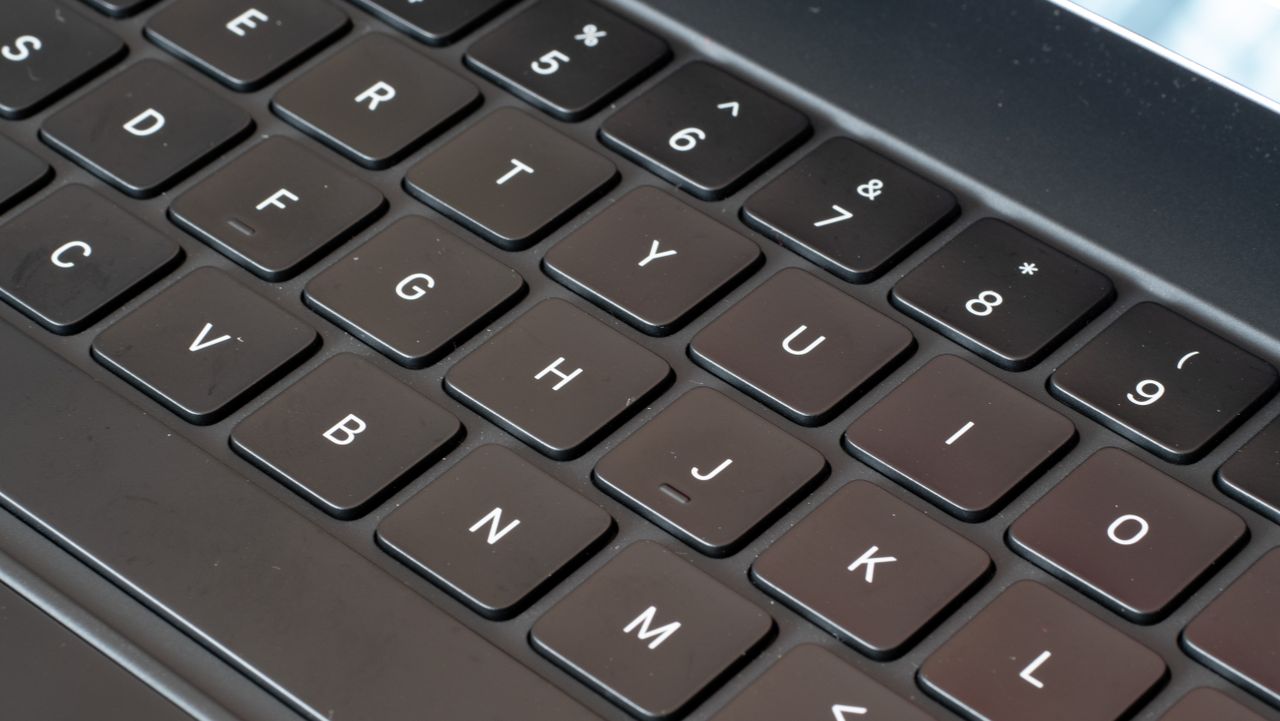 A closeup of the 12.9in Apple iPad Pro