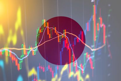 stock market indicators japanese flag