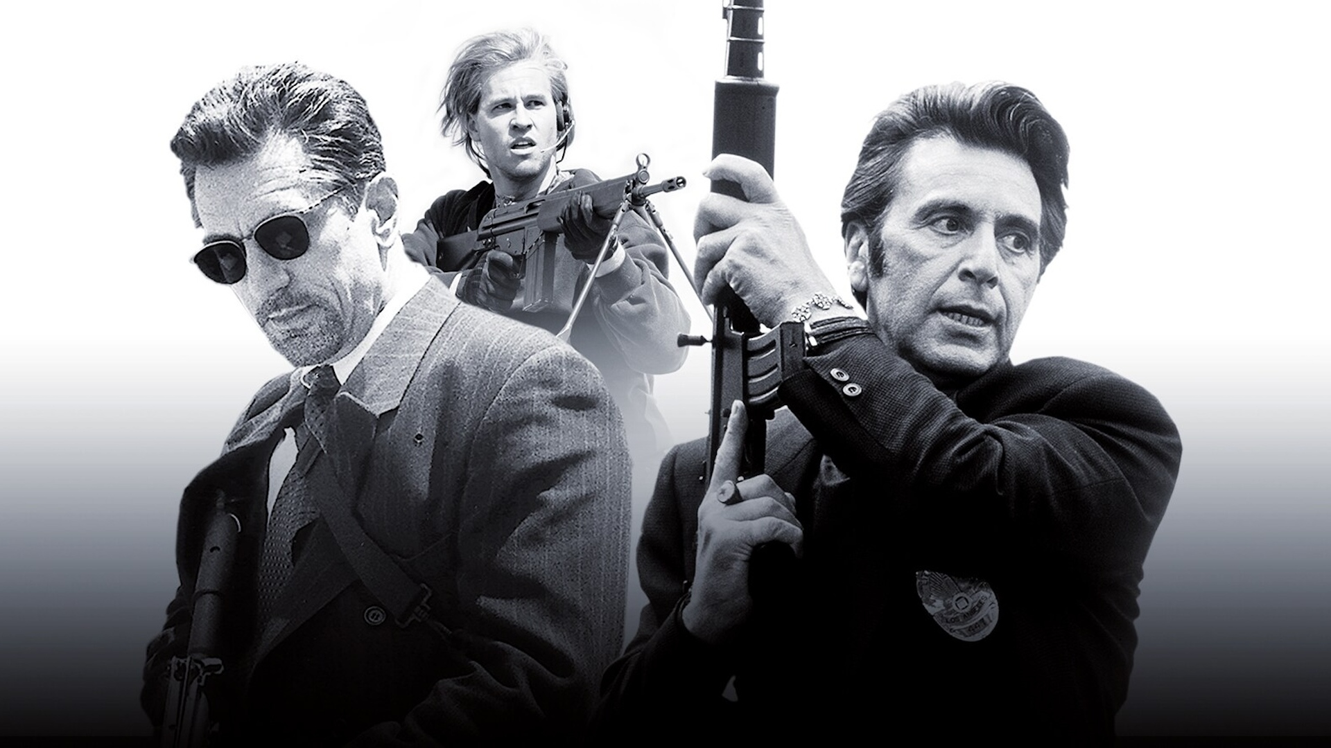 De Niro, Pacino and Val Kilmer in Heat 