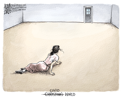 Editorial Cartoon World Christinas World Andrew Wyeth coronavirus