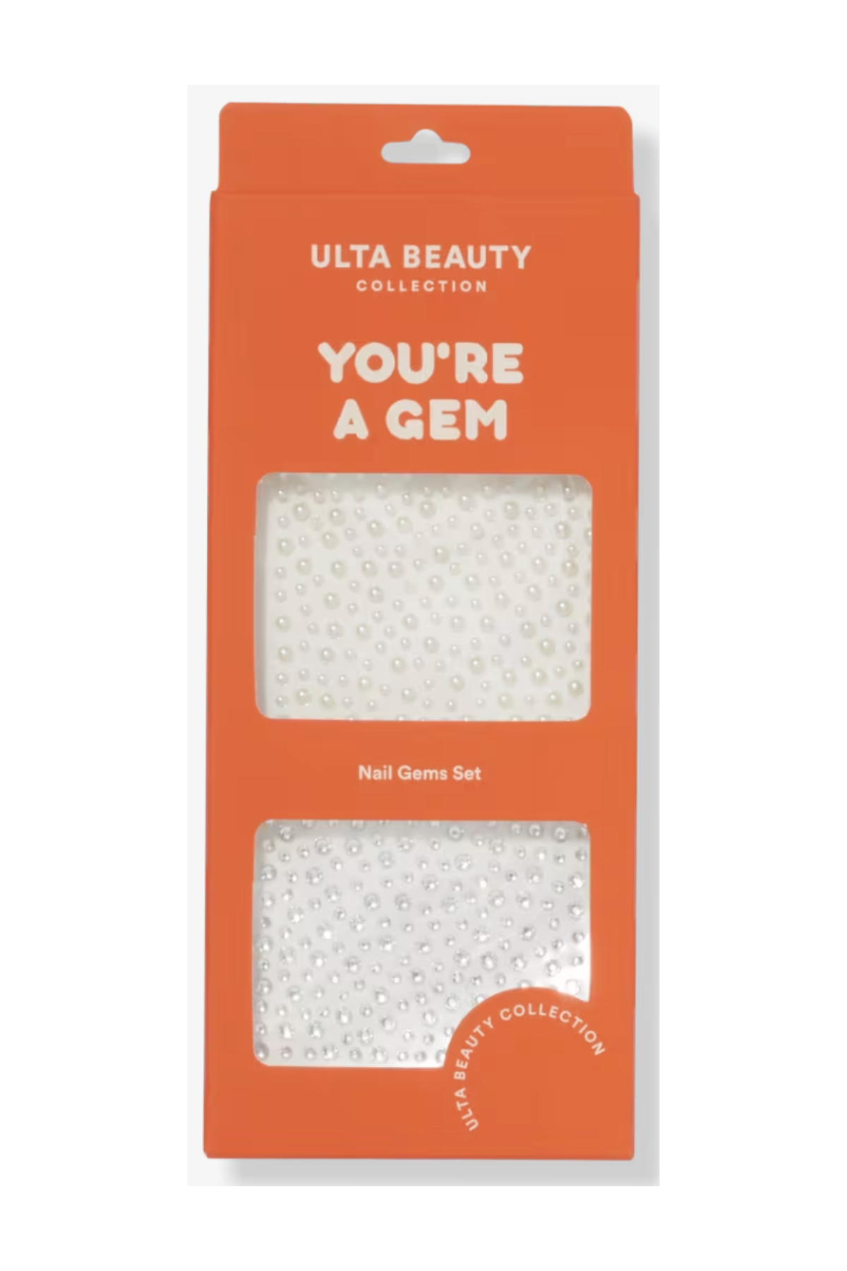 orange box of pearl nail decals