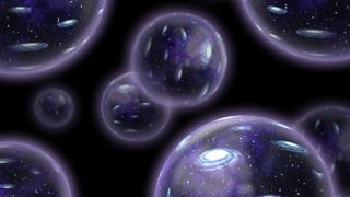 Bubble universe, multiverse shown in this artist's conception.