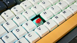 Photograph of KSI-Wombat Willow Pro mechanical keyboard