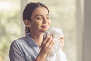 woman, laundry, scent, clothing