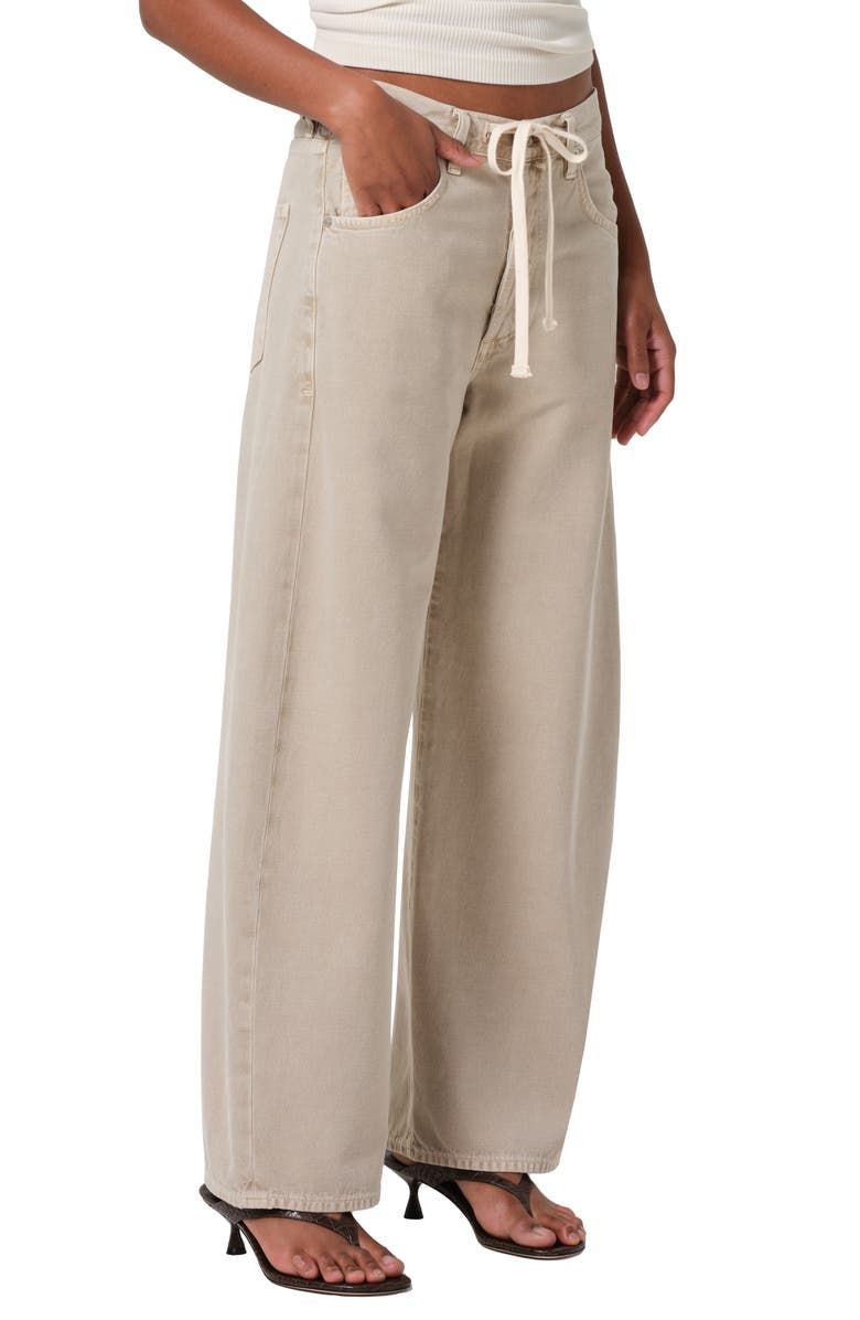 Brynn Drawstring High Waist Wide Leg Jeans