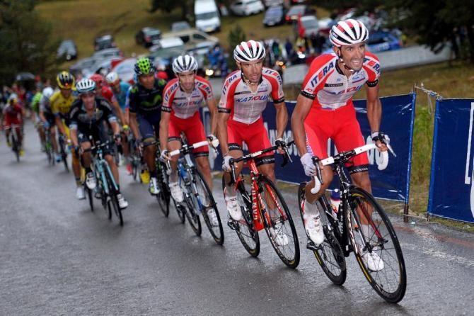 Dani Moreno (Katusha) working hard
