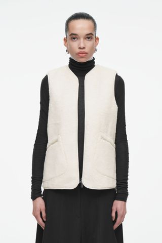 Oversized Faux Shearling Gilet