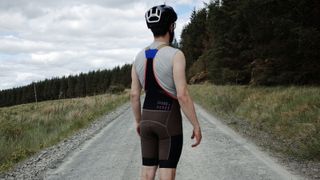 MAAP Alt-Road bib shorts pictured from behind