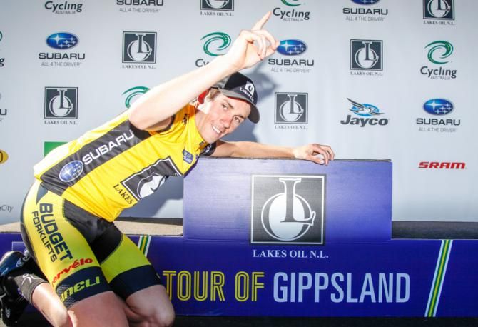 Tim Roe (BudgetForklifts) celebrates the overall victory