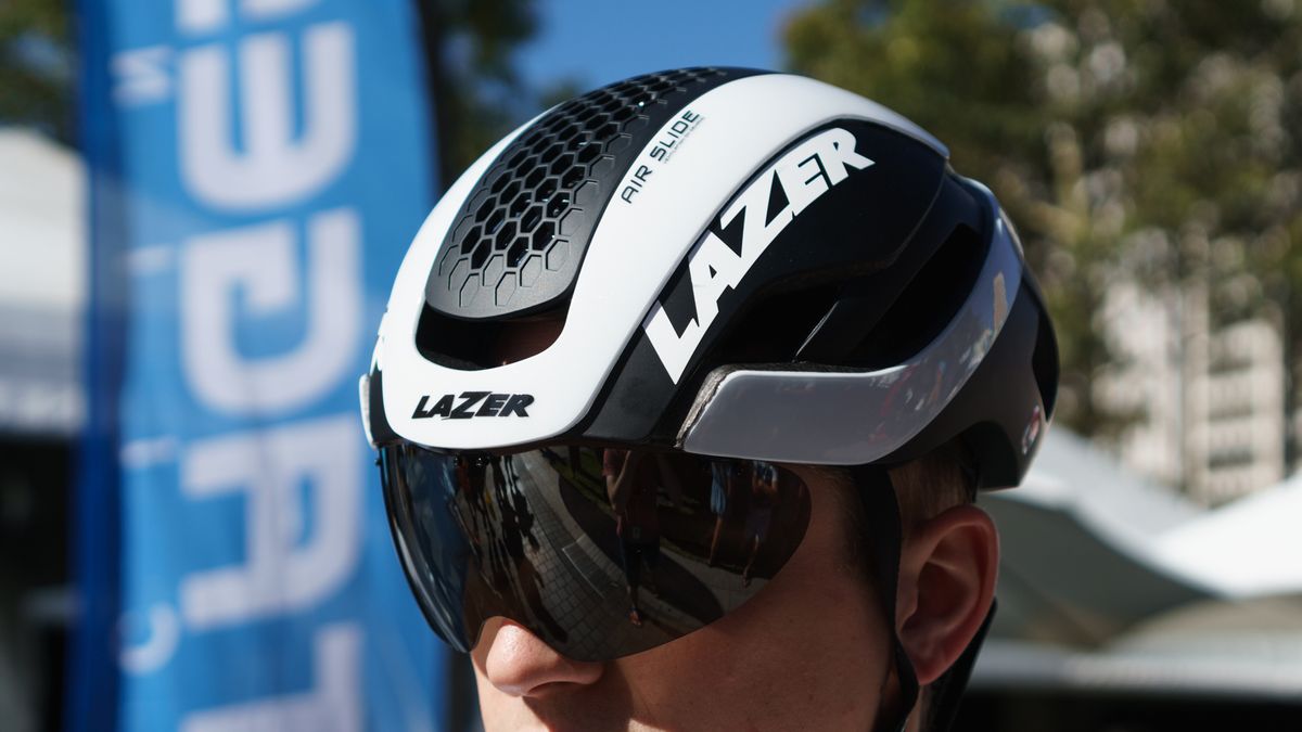 Lazer launched an updated version of its Bullet aero helmet at the event
