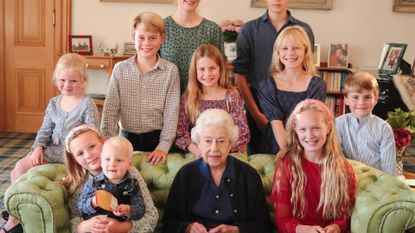 The Queen with grandchildren