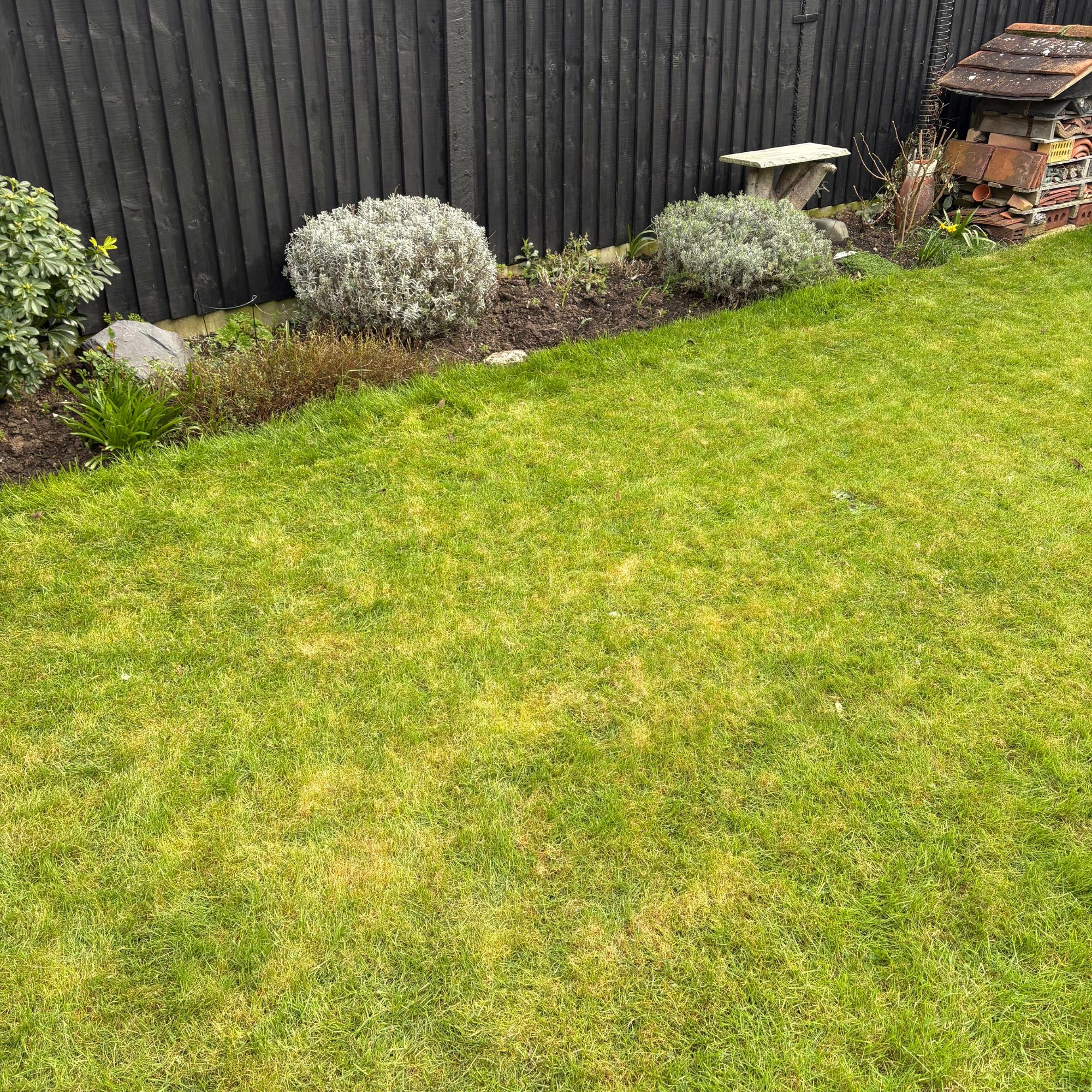 Lawn after mowing by Bosch VISIMOW18V-100 Robot Lawn Mower