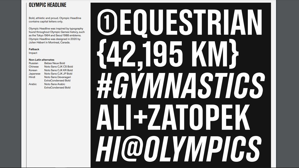 New Olympics branding
