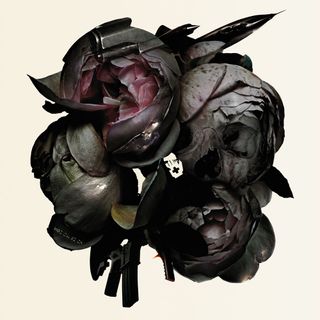 Black rose collage artwork