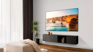 An LG B3 OLED in a living room.