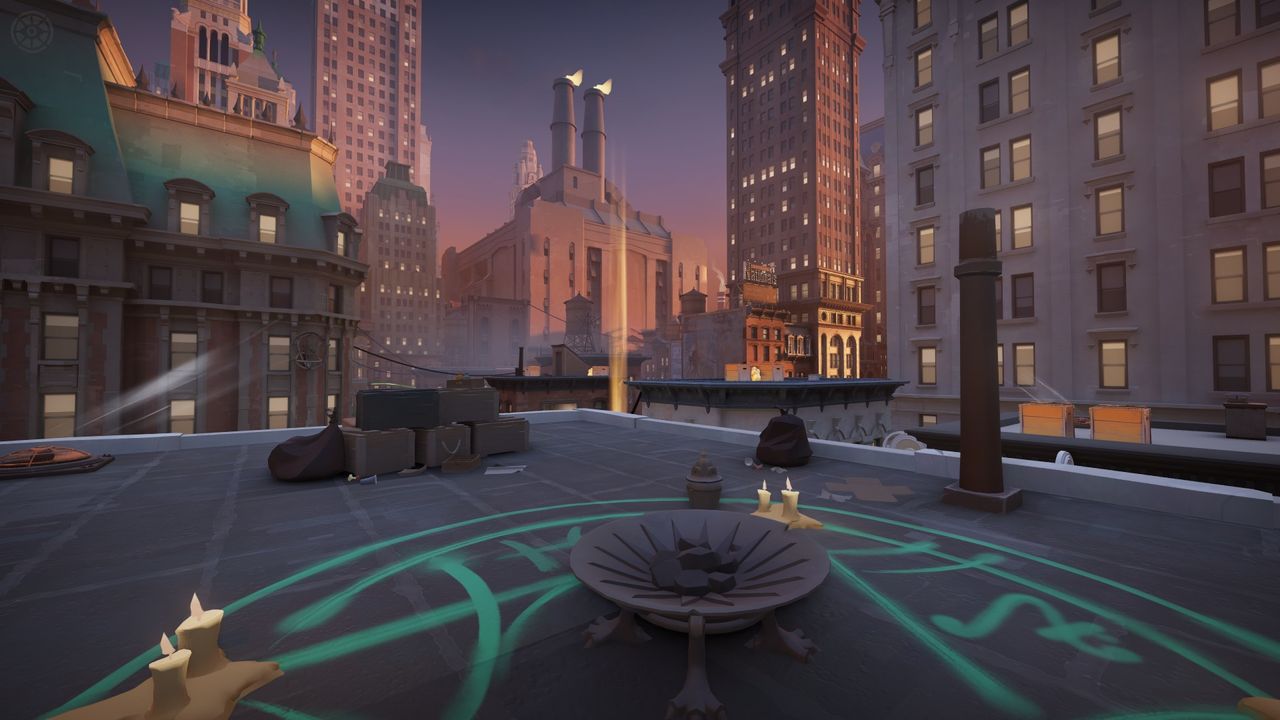 Several images of Deadlock's map, showing various juke routes.