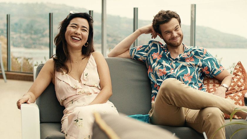 Maya Erskine as Alice and Jack Quaid as Ben in &quot;Plus One&quot;