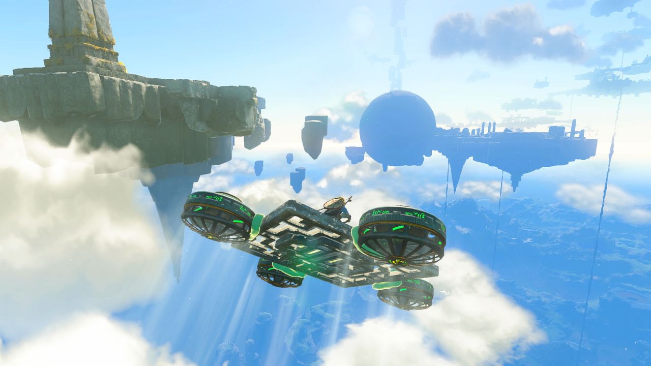 Zonai flying machine in Tears of the Kingdom