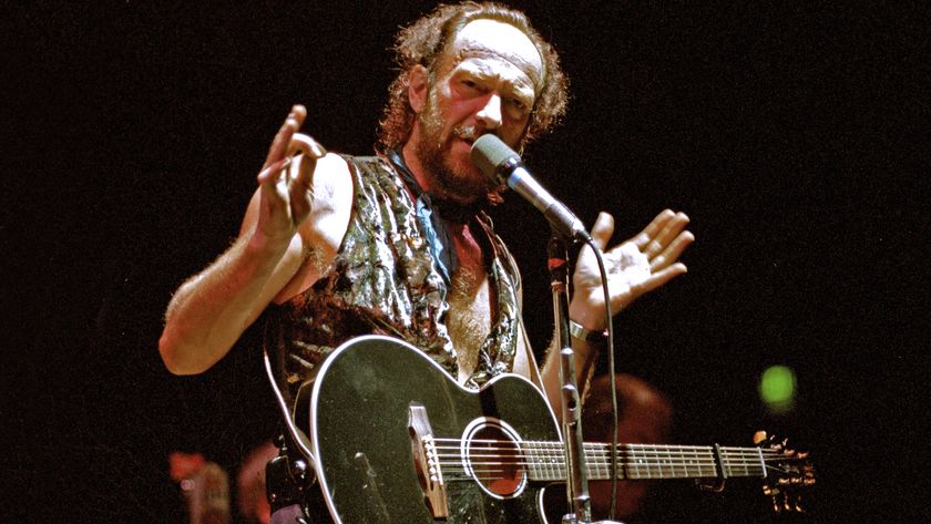 Ian Anderson of Jethro Tull performs at the San Francisco Civic Auditorium on December 17, 1991 in San Francisco, California. 