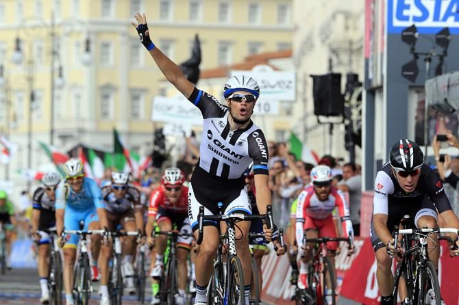 Luka Mezgec (Giant Shimano) wins the final stage of the Giro d'Italia