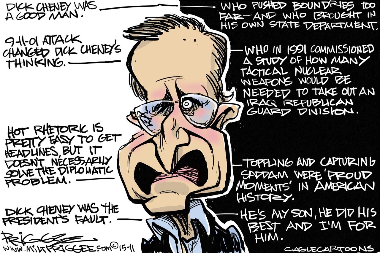 Political cartoon U.S. George H.W. Bush