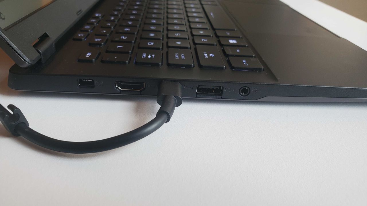black gaming laptop