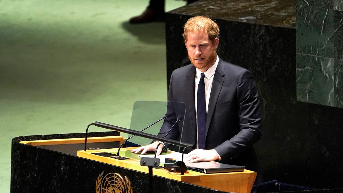 Prince Harry showed an 'emotional shift' during UN speech | Woman & Home - Vimarsana News