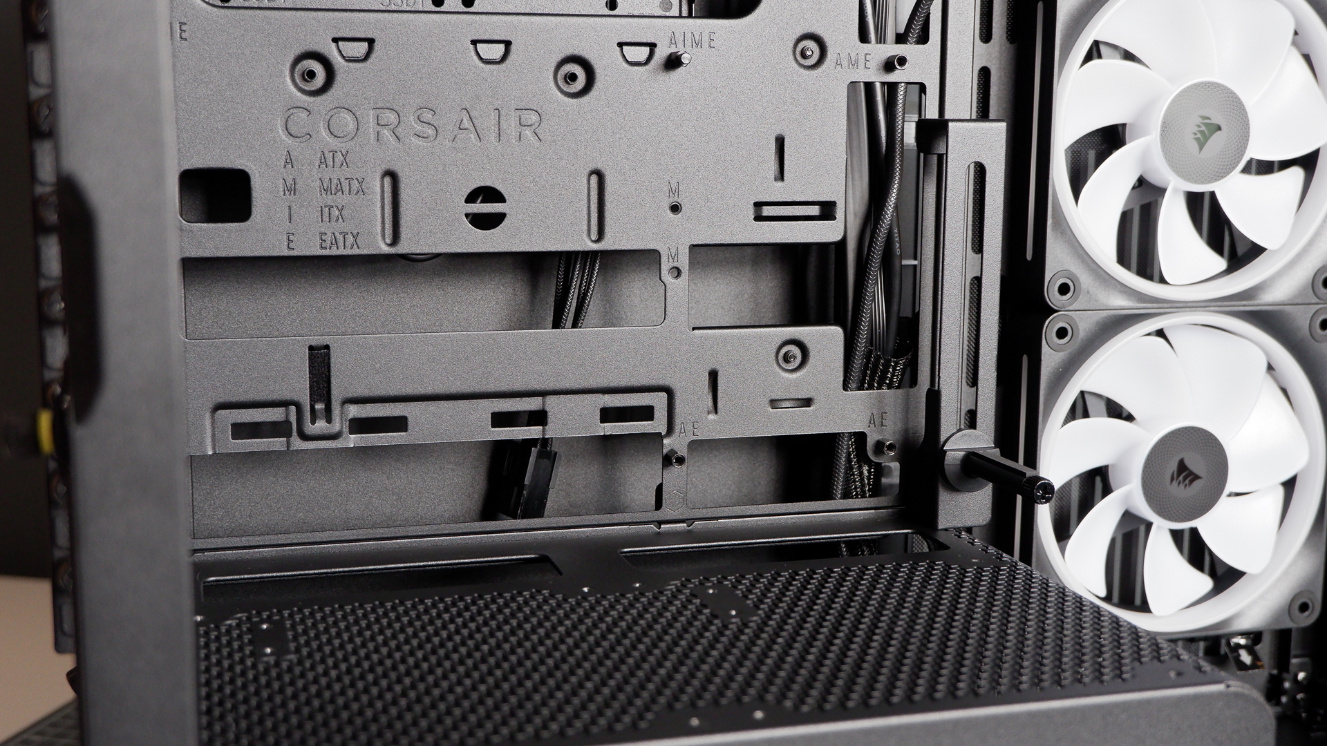 Corsair Frame 4500X ATX PC case throughout a PC build for testing.