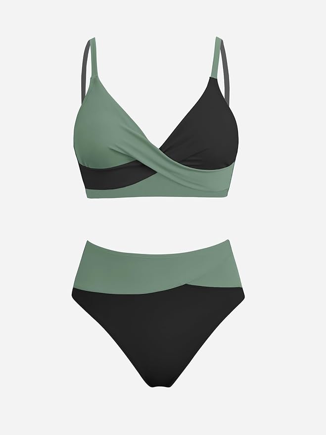 Cupshe two-tone bikini